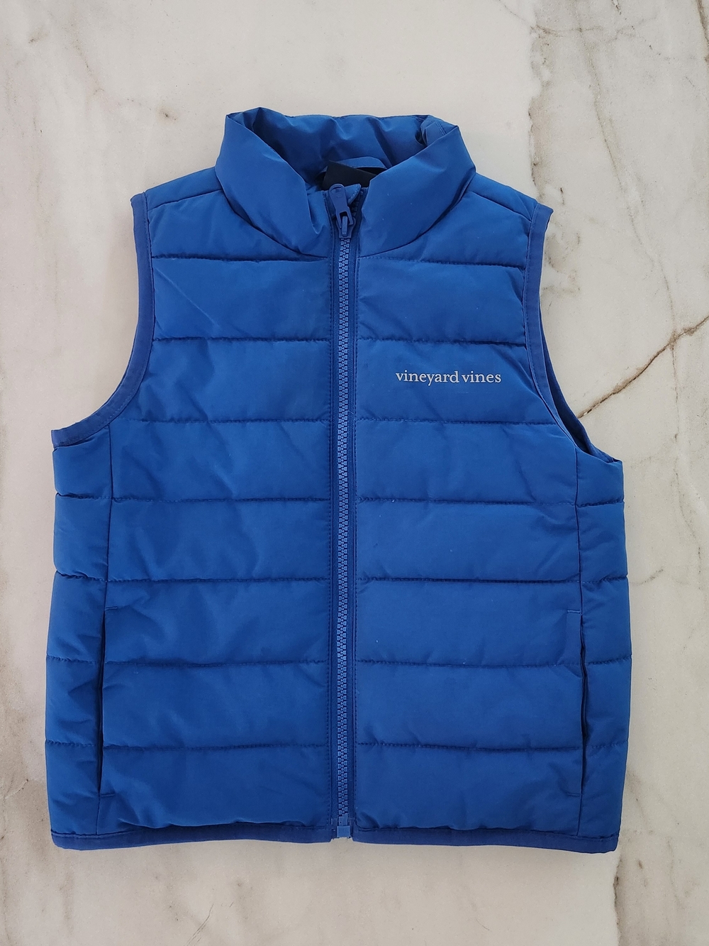 Vineyard Vines Kids Blue Quilted Vest